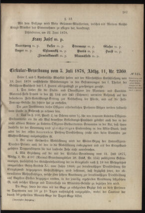 Verordnungsblatt für das Kaiserlich-Königliche Heer 18780706 Seite: 5