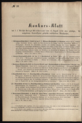 Verordnungsblatt für das Kaiserlich-Königliche Heer 18780815 Seite: 8