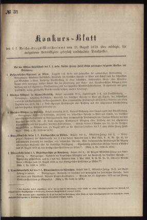 Verordnungsblatt für das Kaiserlich-Königliche Heer 18780821 Seite: 5