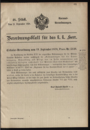 Verordnungsblatt für das Kaiserlich-Königliche Heer 18780921 Seite: 7