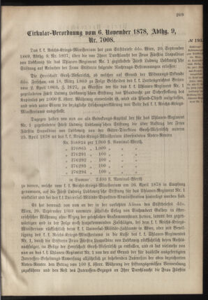 Verordnungsblatt für das Kaiserlich-Königliche Heer 18781116 Seite: 3