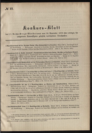 Verordnungsblatt für das Kaiserlich-Königliche Heer 18781116 Seite: 5