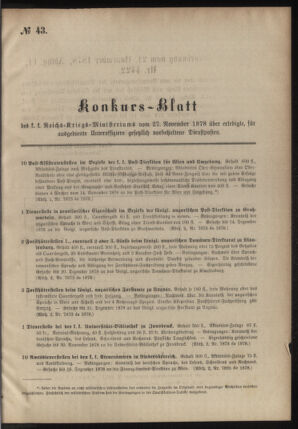 Verordnungsblatt für das Kaiserlich-Königliche Heer 18781127 Seite: 5