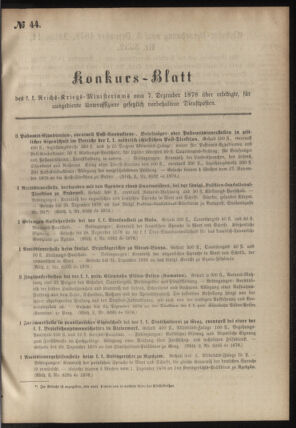 Verordnungsblatt für das Kaiserlich-Königliche Heer 18781207 Seite: 5