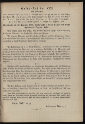 Verordnungsblatt für das Kaiserlich-Königliche Heer 18790115 Seite: 3