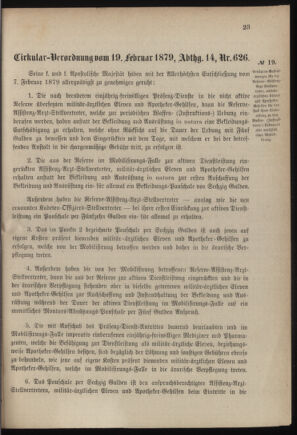 Verordnungsblatt für das Kaiserlich-Königliche Heer 18790305 Seite: 3