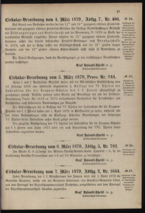 Verordnungsblatt für das Kaiserlich-Königliche Heer 18790310 Seite: 3