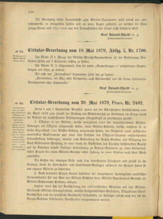 Verordnungsblatt für das Kaiserlich-Königliche Heer 18790529 Seite: 2