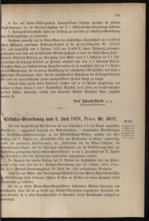 Verordnungsblatt für das Kaiserlich-Königliche Heer 18790604 Seite: 3