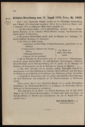 Verordnungsblatt für das Kaiserlich-Königliche Heer 18790817 Seite: 2