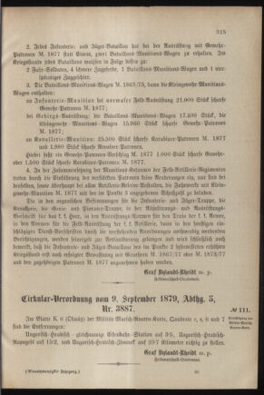 Verordnungsblatt für das Kaiserlich-Königliche Heer 18790913 Seite: 9