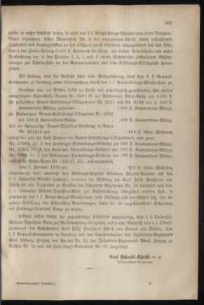 Verordnungsblatt für das Kaiserlich-Königliche Heer 18791127 Seite: 5