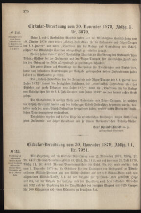 Verordnungsblatt für das Kaiserlich-Königliche Heer 18791206 Seite: 2