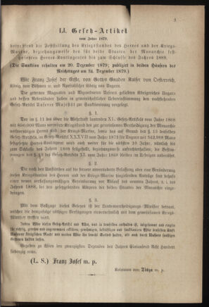 Verordnungsblatt für das Kaiserlich-Königliche Heer 18800120 Seite: 3