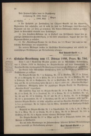 Verordnungsblatt für das Kaiserlich-Königliche Heer 18800221 Seite: 2