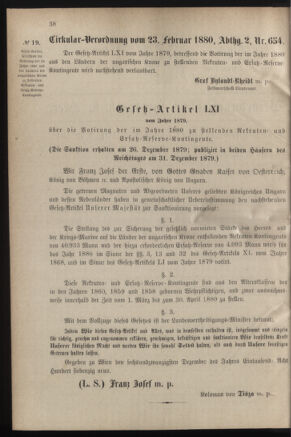 Verordnungsblatt für das Kaiserlich-Königliche Heer 18800228 Seite: 2