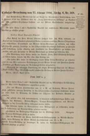 Verordnungsblatt für das Kaiserlich-Königliche Heer 18800228 Seite: 3