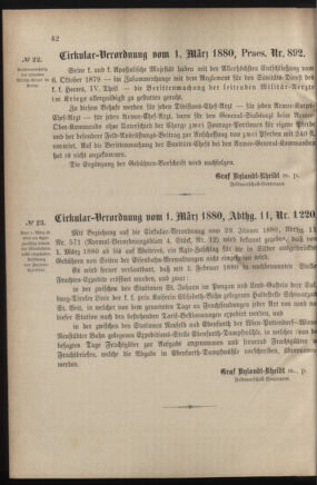 Verordnungsblatt für das Kaiserlich-Königliche Heer 18800309 Seite: 2