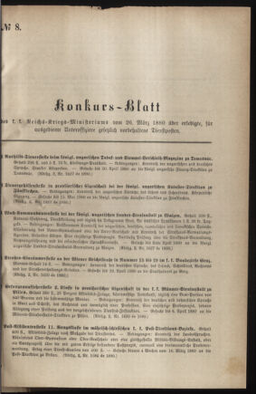 Verordnungsblatt für das Kaiserlich-Königliche Heer 18800326 Seite: 9