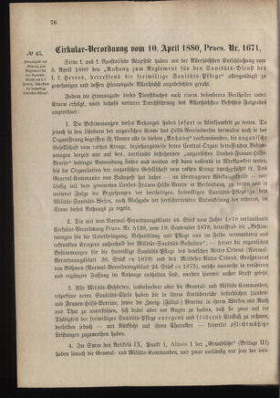 Verordnungsblatt für das Kaiserlich-Königliche Heer 18800416 Seite: 6