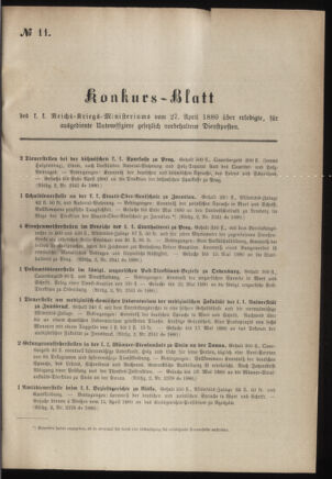 Verordnungsblatt für das Kaiserlich-Königliche Heer 18800427 Seite: 9