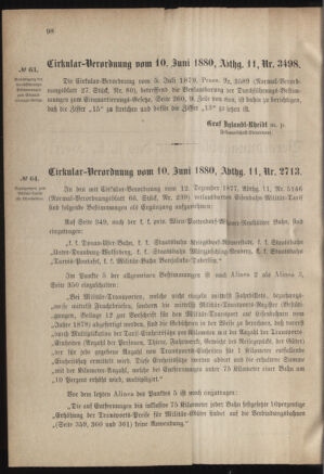 Verordnungsblatt für das Kaiserlich-Königliche Heer 18800617 Seite: 2