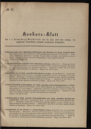 Verordnungsblatt für das Kaiserlich-Königliche Heer 18800625 Seite: 5