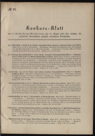 Verordnungsblatt für das Kaiserlich-Königliche Heer 18800821 Seite: 23