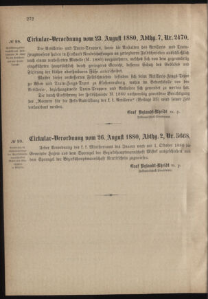 Verordnungsblatt für das Kaiserlich-Königliche Heer 18800828 Seite: 14