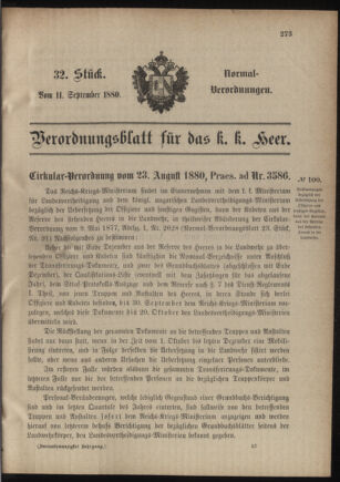 Verordnungsblatt für das Kaiserlich-Königliche Heer