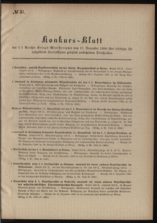 Verordnungsblatt für das Kaiserlich-Königliche Heer 18801117 Seite: 23