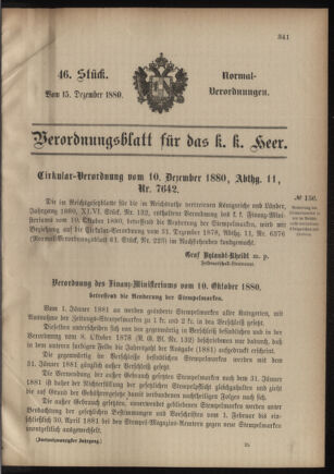 Verordnungsblatt für das Kaiserlich-Königliche Heer