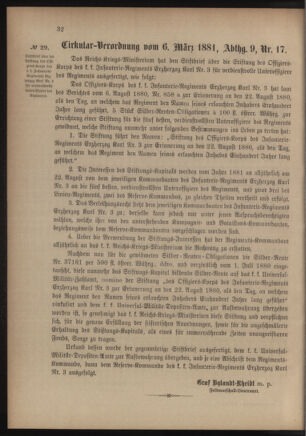 Verordnungsblatt für das Kaiserlich-Königliche Heer 18810309 Seite: 2