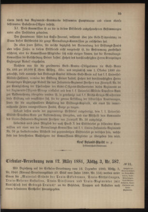 Verordnungsblatt für das Kaiserlich-Königliche Heer 18810316 Seite: 3