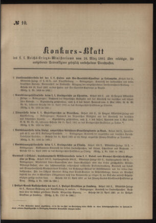 Verordnungsblatt für das Kaiserlich-Königliche Heer 18810329 Seite: 5