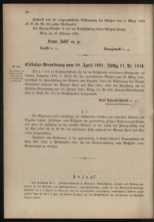 Verordnungsblatt für das Kaiserlich-Königliche Heer 18810412 Seite: 2