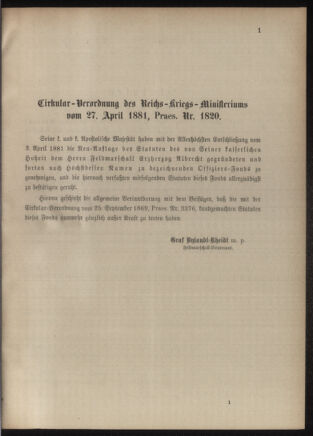 Verordnungsblatt für das Kaiserlich-Königliche Heer 18810521 Seite: 33