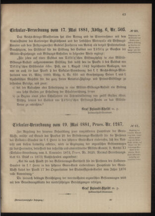 Verordnungsblatt für das Kaiserlich-Königliche Heer 18810521 Seite: 5