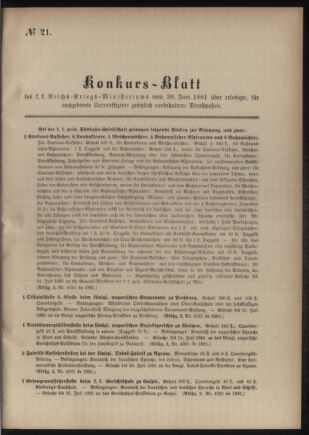 Verordnungsblatt für das Kaiserlich-Königliche Heer 18810630 Seite: 43