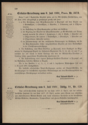 Verordnungsblatt für das Kaiserlich-Königliche Heer 18810708 Seite: 8