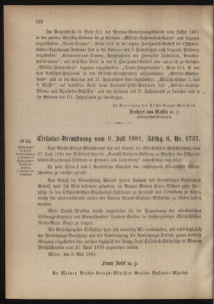 Verordnungsblatt für das Kaiserlich-Königliche Heer 18810715 Seite: 2