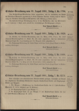 Verordnungsblatt für das Kaiserlich-Königliche Heer 18810827 Seite: 9