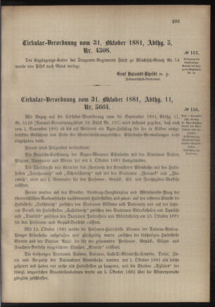 Verordnungsblatt für das Kaiserlich-Königliche Heer 18811103 Seite: 7