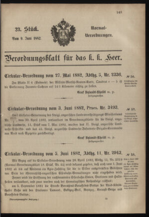 Verordnungsblatt für das Kaiserlich-Königliche Heer