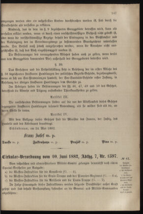 Verordnungsblatt für das Kaiserlich-Königliche Heer 18820622 Seite: 3