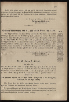 Verordnungsblatt für das Kaiserlich-Königliche Heer 18820720 Seite: 3