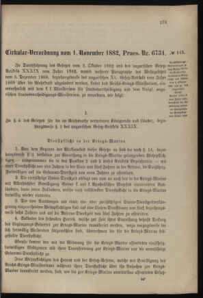 Verordnungsblatt für das Kaiserlich-Königliche Heer 18821101 Seite: 27