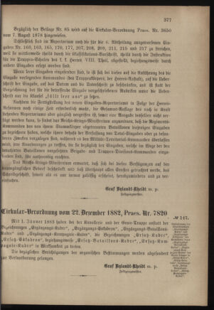 Verordnungsblatt für das Kaiserlich-Königliche Heer 18821230 Seite: 7