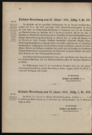 Verordnungsblatt für das Kaiserlich-Königliche Heer 18830131 Seite: 2