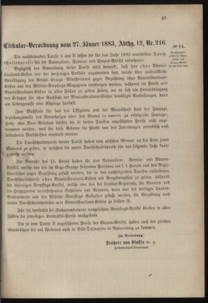 Verordnungsblatt für das Kaiserlich-Königliche Heer 18830131 Seite: 3